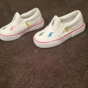 Todler 7c polo slip on shoes